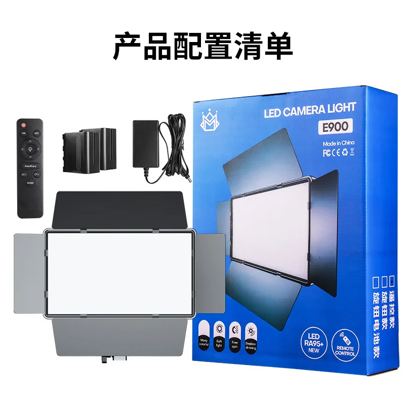ضوء تعبئة التصوير الفوتوغرافي LED مع بطارية يربك للتصوير الفوتوغرافي الاحترافي في الهواء الطلق، ضوء تعبئة مسطح مربع