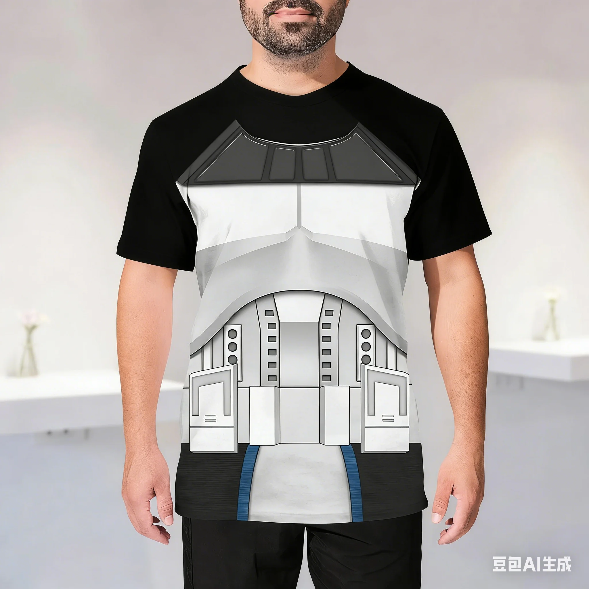le-nouveau-design-de-t-shirt-sur-le-theme-de-star-wars-recreez-le-style-d'armure-des-soldats-clones-avec-des-hauts-a-la-mode-a-sechage-rapide-imprimes-en-3d