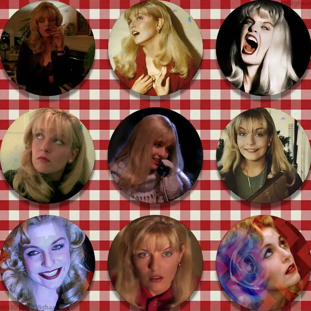 

Actors Laura Palmer 32/44/58mm Handmade Pins Round Brooch Badge Backpacks Clothes Jewelry Gifts