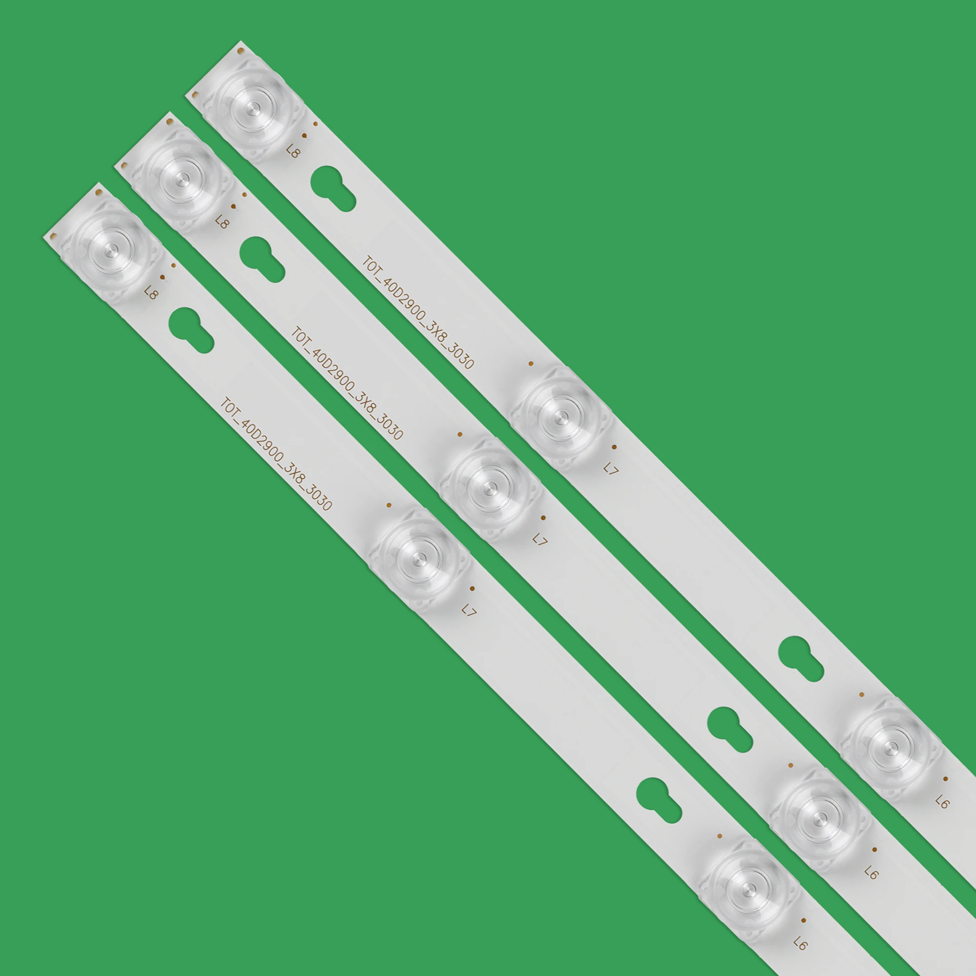 3 PCS/set 8led LED strip for Toshiba L40F3301B 40A730U D40A810 40l2600 F40S5916 40FC3206X1 40S4900 L40F33 T0T_40D2900_3x8_3030C