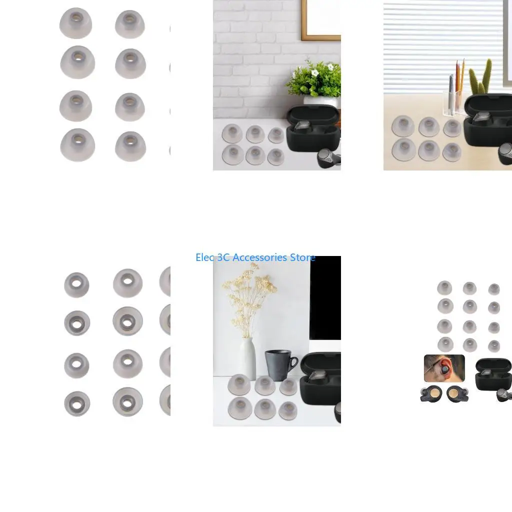 Y51A Silicone Ear Tips Set for 75t/65t Wireless Earbuds Tips Set 6Pairs