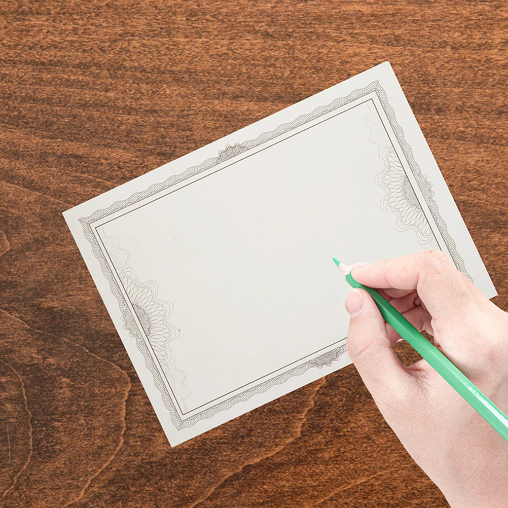 5 قطعة ورق شهادة فارغ قابل للطباعة جائزة الشرف أوراق داخلية لوازم شهادة التخرج المدرسية #4