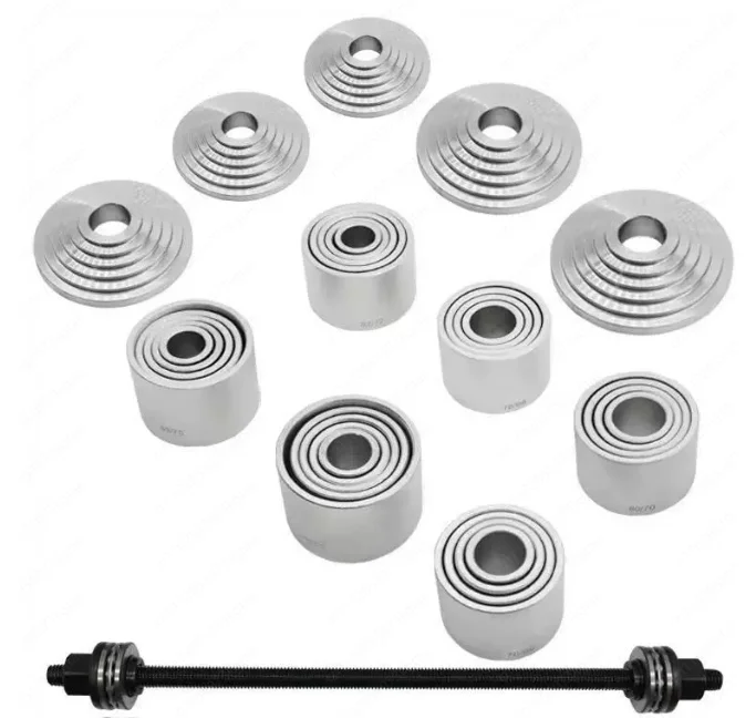 Chassis Lower Arm Rubber Bushing Removal Tool – Rear Axle Swing Arm Bushing Puller for Iron Sleeve Disassembly