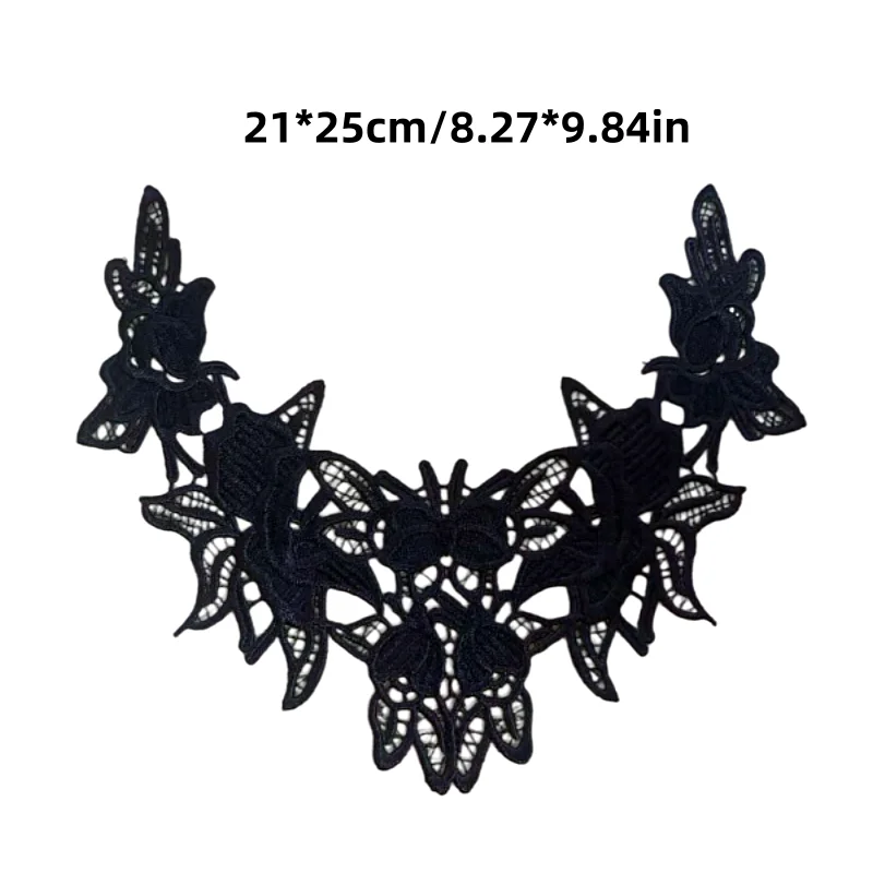 Two sets of high-quality embroidered garment accessories for DIY (Do It Yourself）