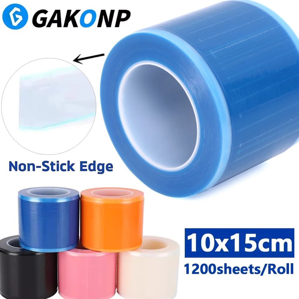 

1200pcs Waterproof Tattoo Barrier Film Pro Disposable Tattoo Clear Wrap Membrane Anti-fouling Film Adhesive Bandage 10x15cm