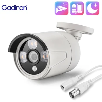 Gadinan AHD 2MP 5MP Metal Bullet Camera 6pcs IR LEDs Video Surveillance Night Vision Outdoor CCTV Wired Video Surveillance XMeye