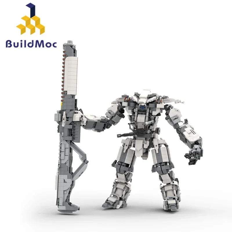 

BuildMoc MK17 Guardian Robot Building Blocks Set High-Tech Military Battle Gun Mecha Bricks Game Toys For Children Birthday Gift