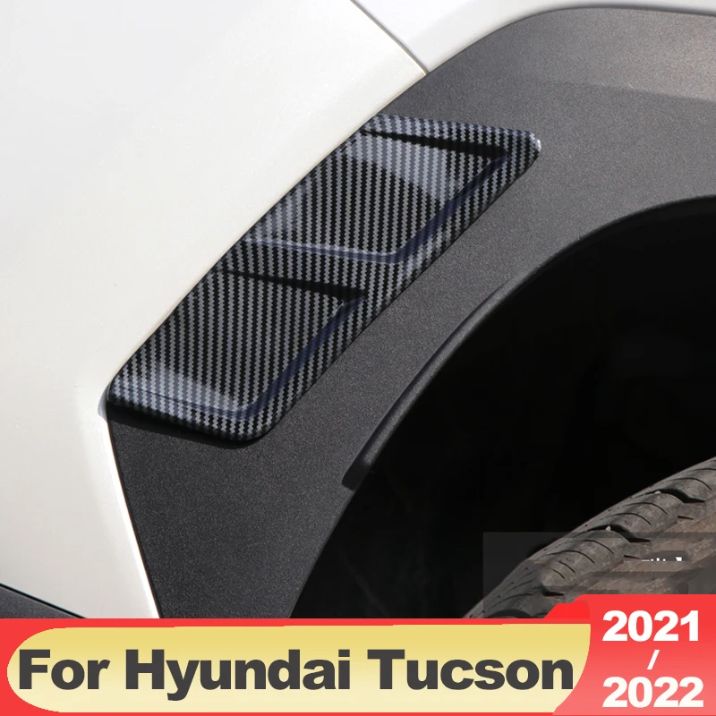 

For Hyundai Tucson NX4 2021 2022 2023 Hybrid N Line Car Body Front Rear Wheel Side Cover Trim Modification Exterior Accessories