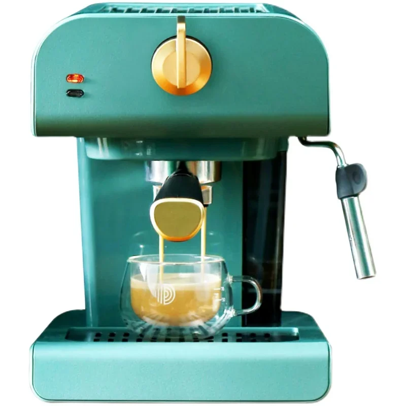 Retro  Coffee Machine Household Small Semi-automatic Concentrated Steam Frothed Milk