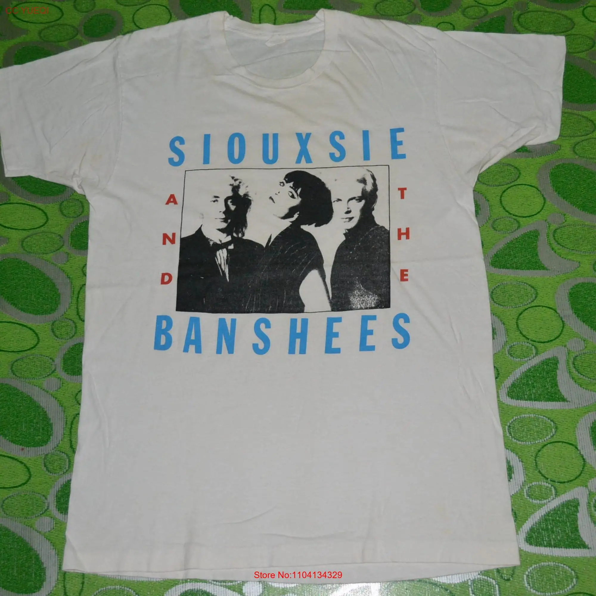 Vintage 90s SIOUXSIE And THE BANSHEES Tour Concert Promo album very rare 80s T shirt long or short sleeves