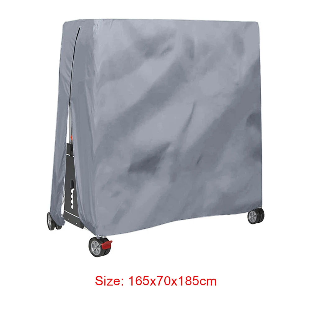 Ping Pong Table Storage Cover Waterproof Folding Table Tennis Table Cover Dustproof Zipper Heavy Duty for All Weather Protection