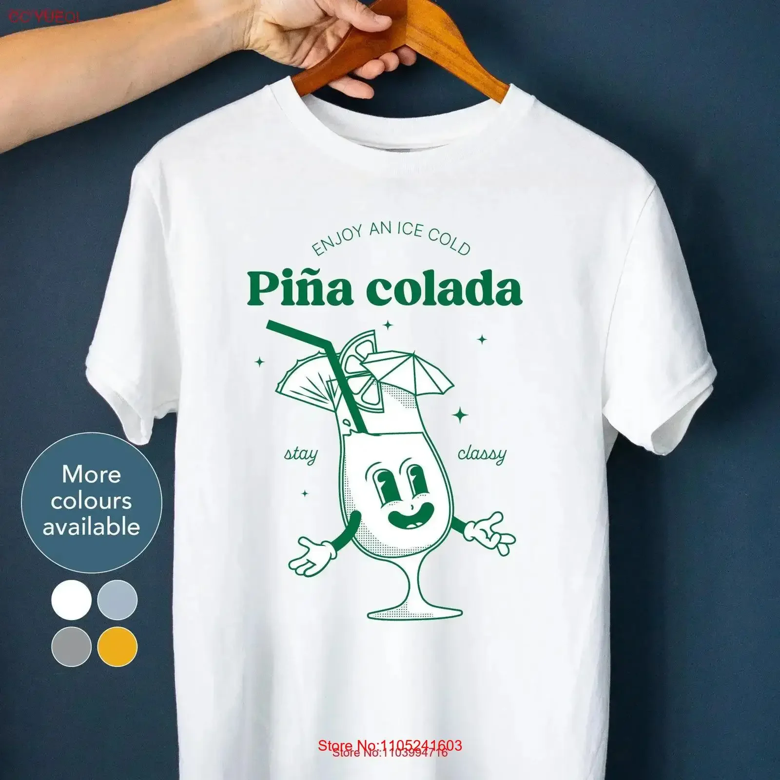 Camiseta con gráfico de inspiración retro Pina Colada, camiseta vintage con temática de cóctel verde, camiseta con dibujo de bebida alcohólica, regalo genial para un amigo 0107