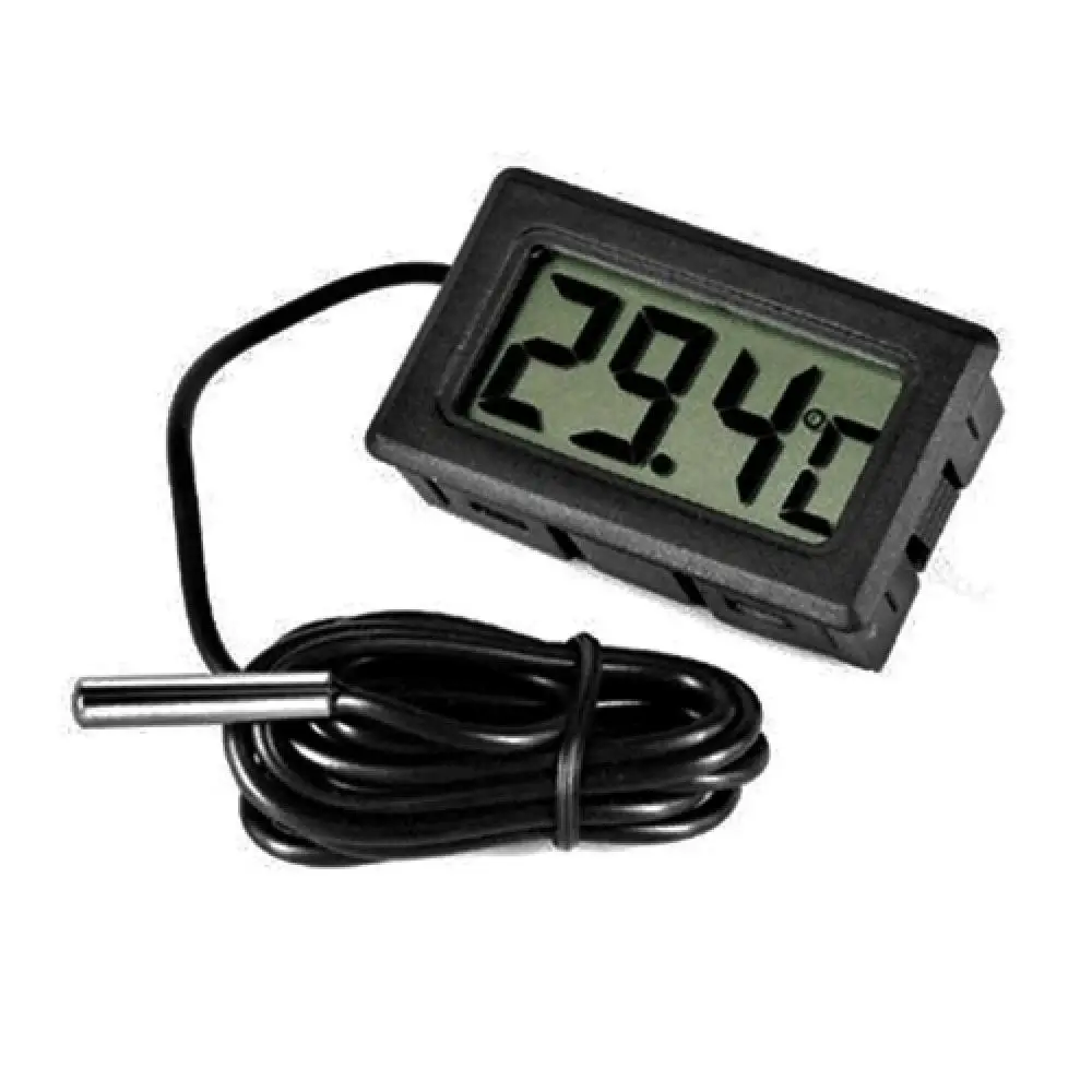 Mini Digital LCD Thermometer Temperature Room Hygrometer Gauge Sensor Humidity Meter Indoor Thermometer Temperature 1m-5m Cable