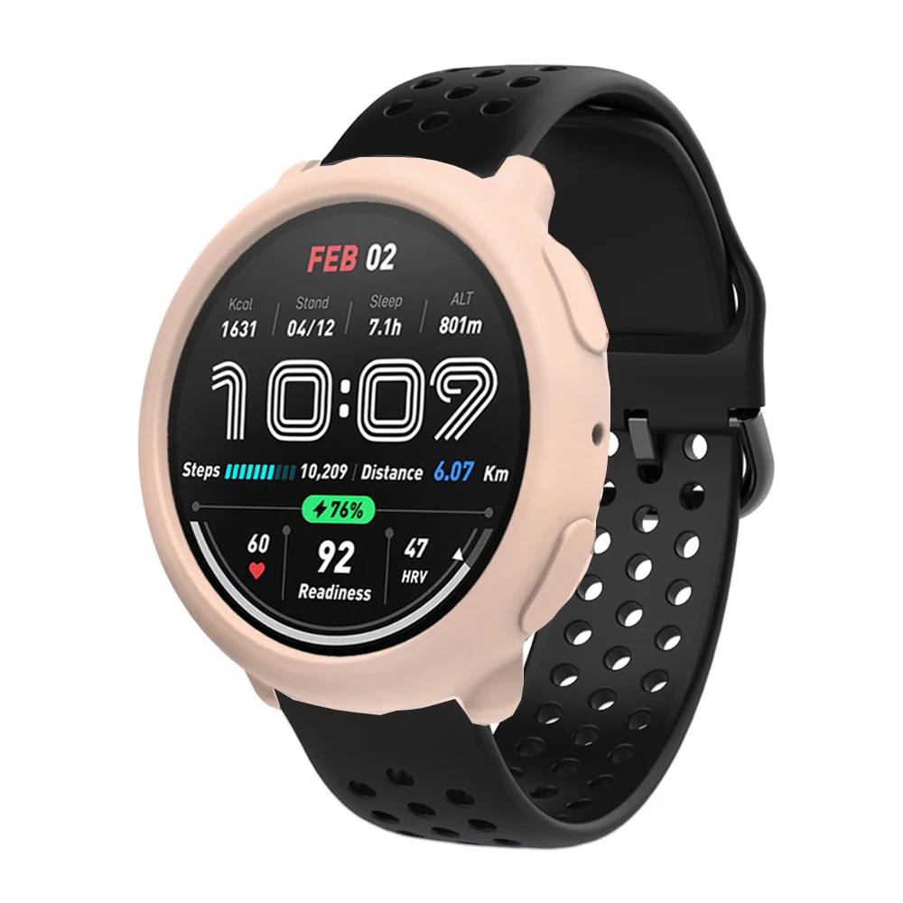 Soft Silicone Case For Huami Amazfit Active 2 Watch Cover Decoration Hollow Protective Case Super Light For Amazfit Active 2