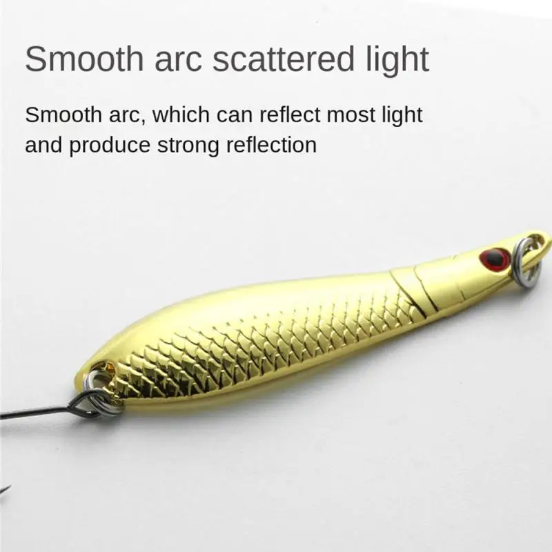 2/4/6PCS Mirror Plating Iron Plate Luya Reflective Fishing Gear 2.5g 3.5g 5g Fake Bait Noise Bait Iron Plate Fishing Lure