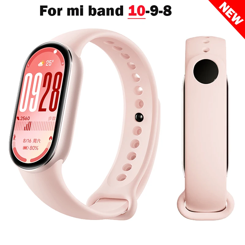 Weiches Silikonarmband für Xiaomi Mi Band 10 Sport-Smartarmband Ersatzband für Mi Band 8 9 NFC Neues Armband-Zubehör – Detail 9