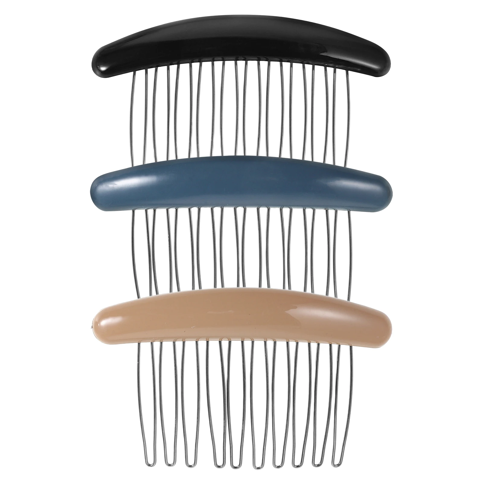 

3pcs French Side Combs Women Accessories Girls Korean Fashion No Trace Backcombing Comb Lightweight Durable Styling Hair