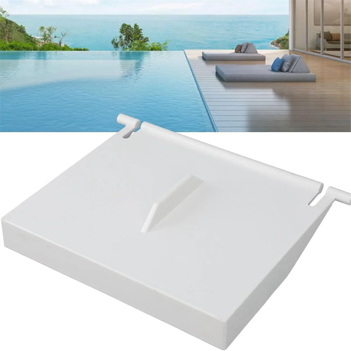 AA74 مقشدة استبدال Weir باب رفرف استبدال البلاستيك الزعنفة يربك Weir بوابة أرضية لحمام السباحة لتجربة السباحة #5