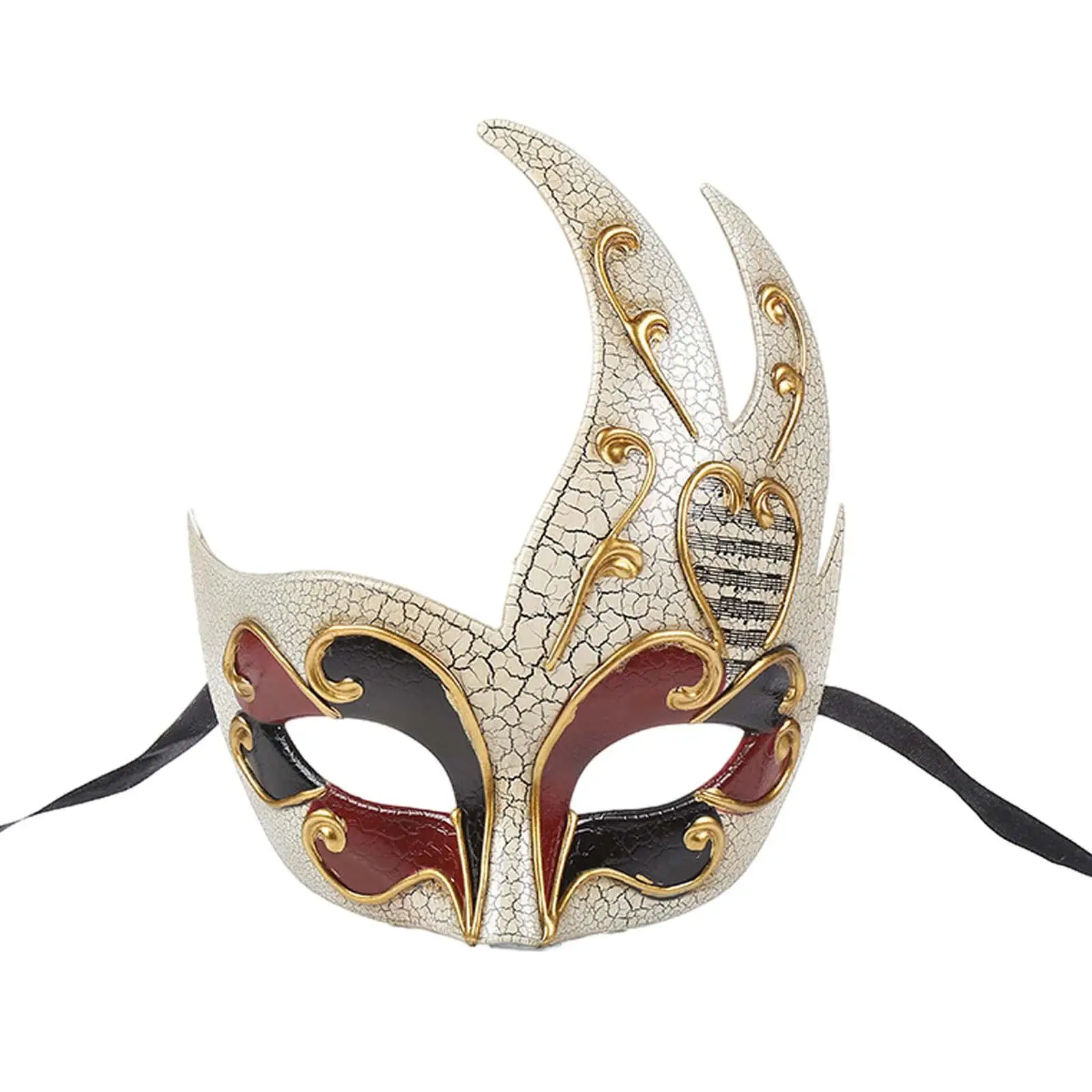 Flame Shaped Mask Stage Performance Dressing up Themed Party Masquerade Mask