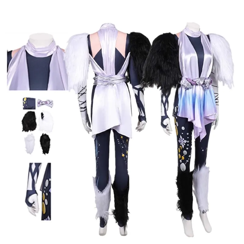 

Adult Women Luna Snow Cosplay Costume Rivals 2025 Fantasia Jumpsuit Belt Outfits Halloween Carnival Disguise Party Suit
