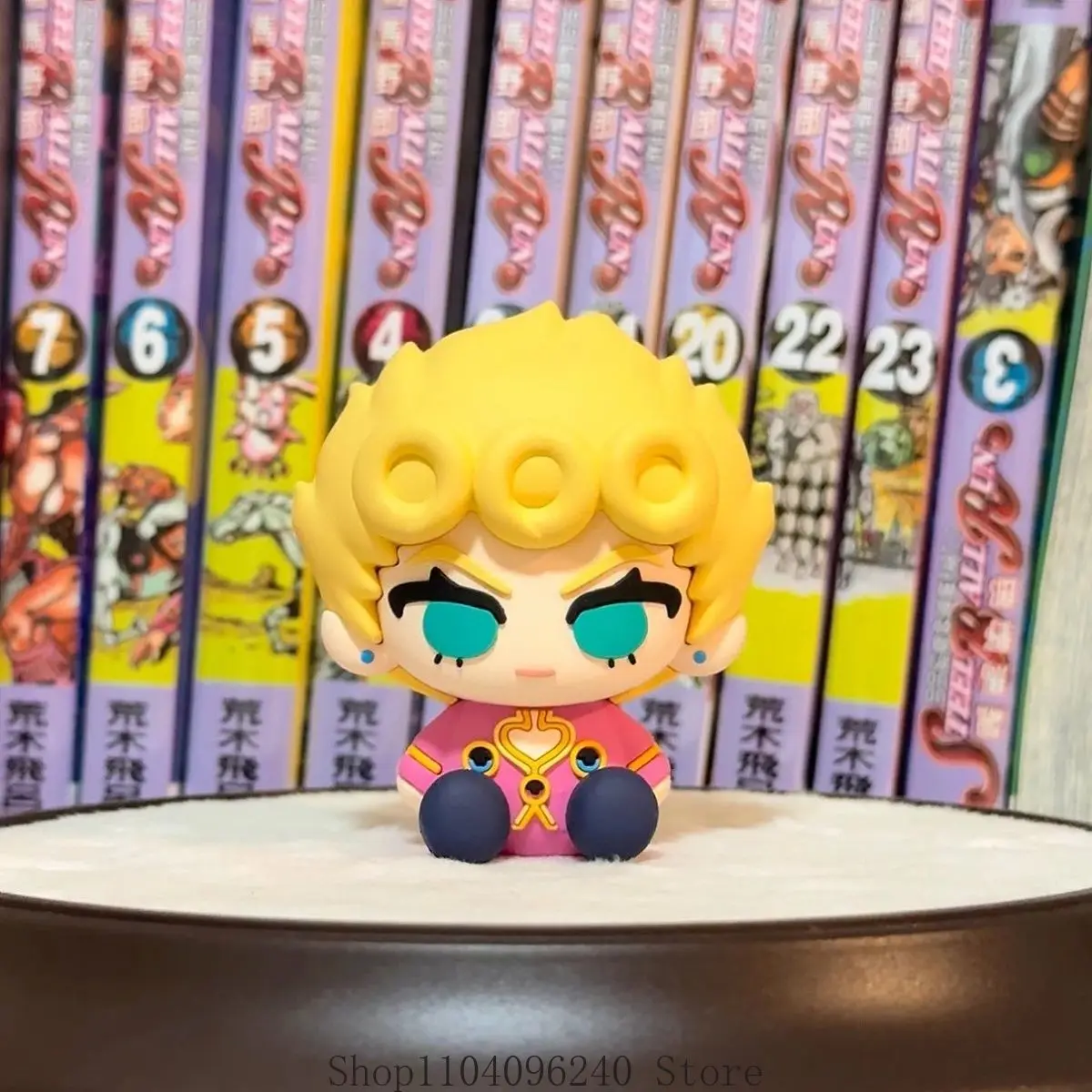 

Giorno Giovanna Anime PVC Ornament Cartoon Characters Figurine Action Figure Toy Home Mascot Student Fans Gift 6cm