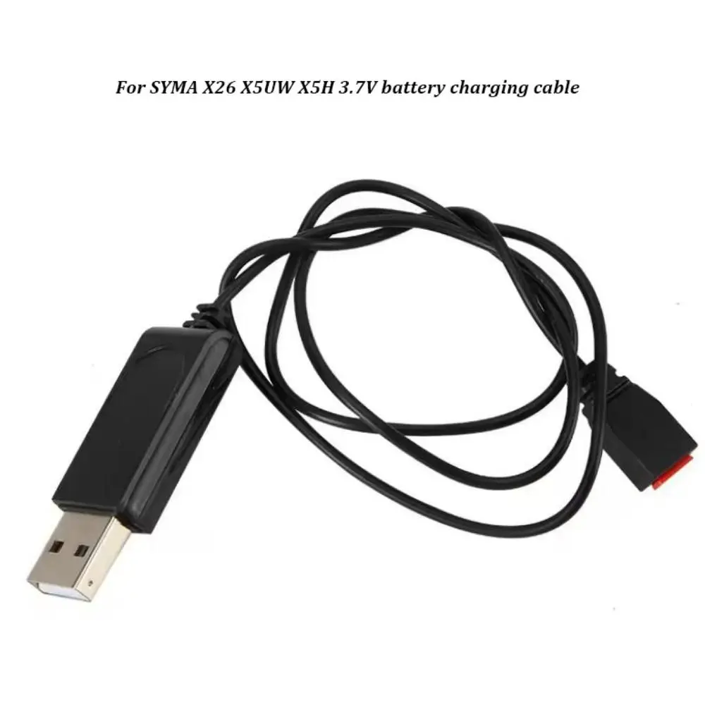 كابل شاحن USB 3.7 فولت 1 ثانية، سلك شحن بديل من البلاستيك الأسود، كابل شاحن كوادكوبتر