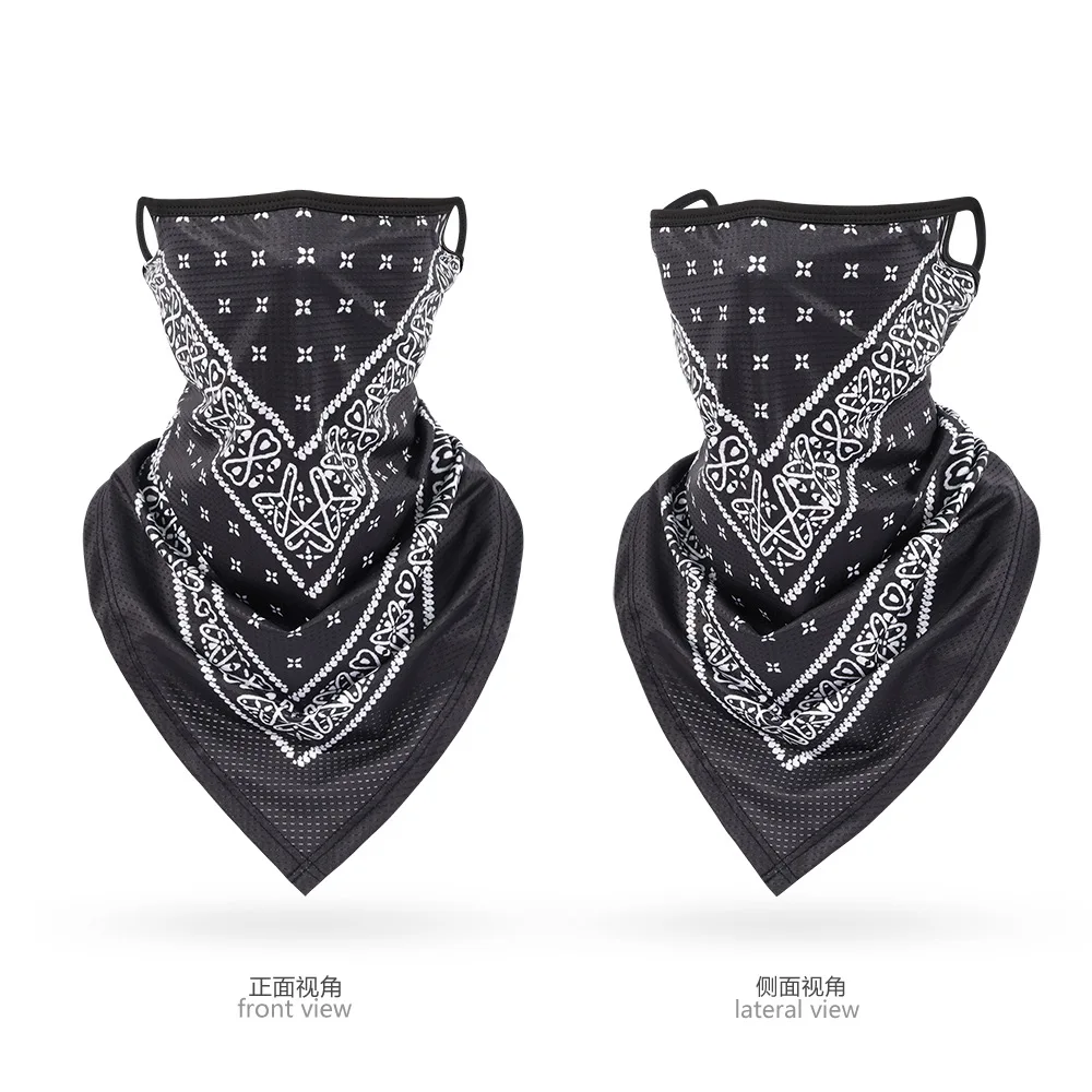 Multifunctional Paisley Bandanna Earloops Motorcycle Cycling Full Face Mask Breathable Sunscreen Bicycle Face Cover Tube Scarf - Image 3