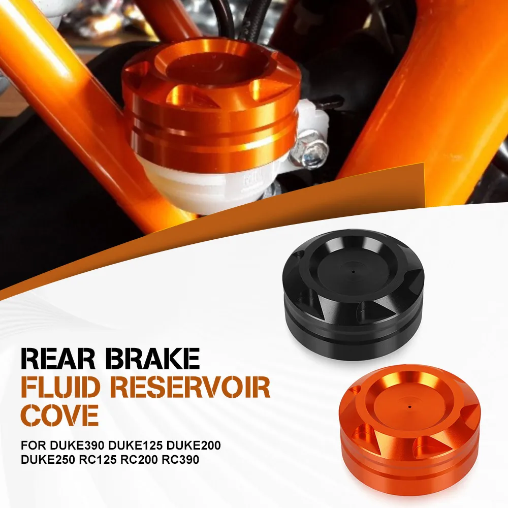 

For DUKE390 DUKE125 DUKE200 DUKE250 RC125 RC200 RC390 Motorcycle Rear Brake Oil Cap Fluid Engine Reservoir Cover Protector