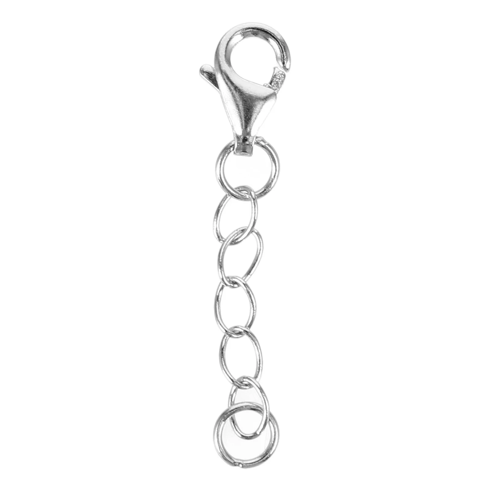 

Adjustable 1 Chain For Necklace Silver Necklace Extender Chain for DIY Bracelets Making Jewelry Material with Lobster Clasp