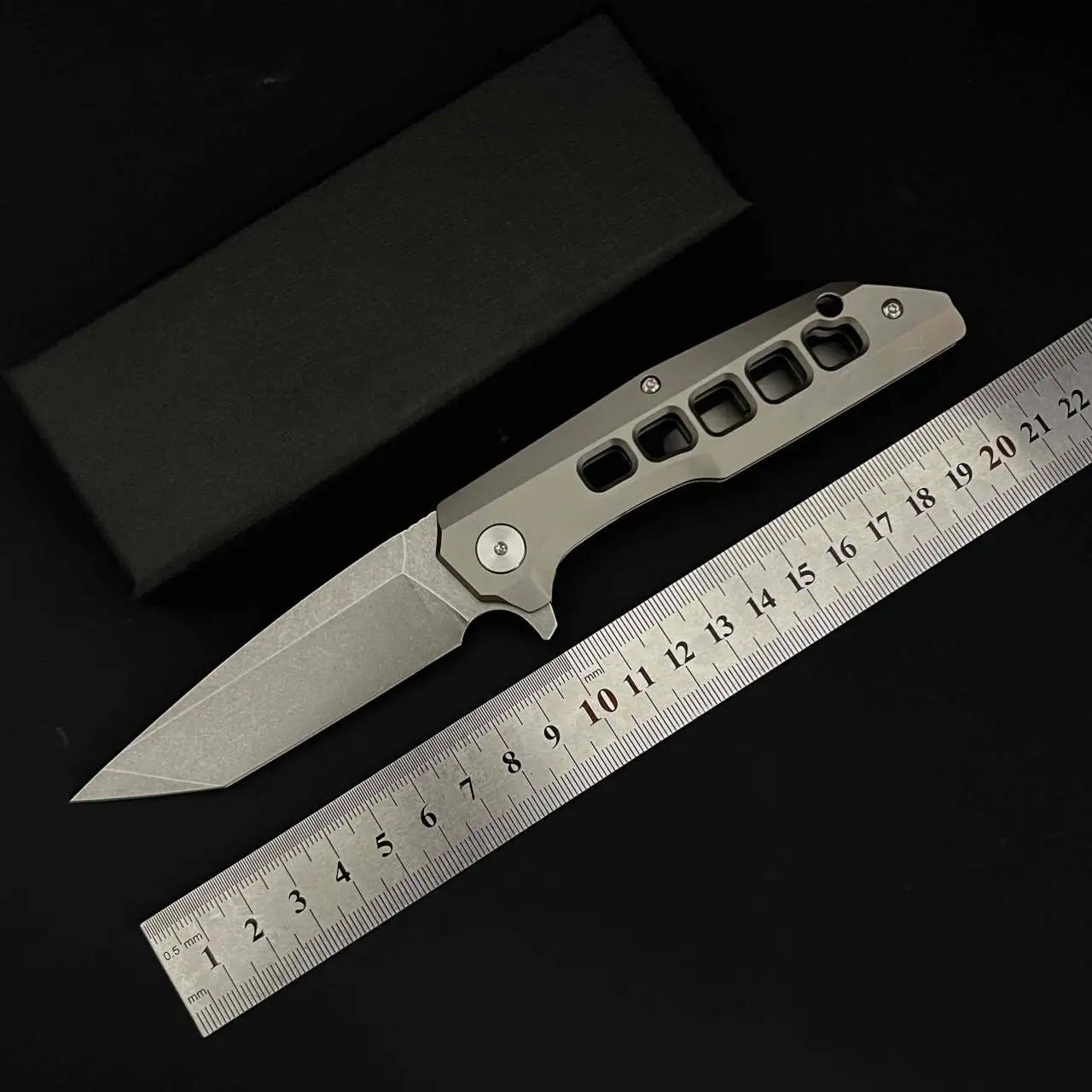 

SKD11 Steel Blade TC4 Titanium Handle Camping Hunting Knife Outdoor Camping EDC Fishing Tool Folding Fruit Knife High Hardness
