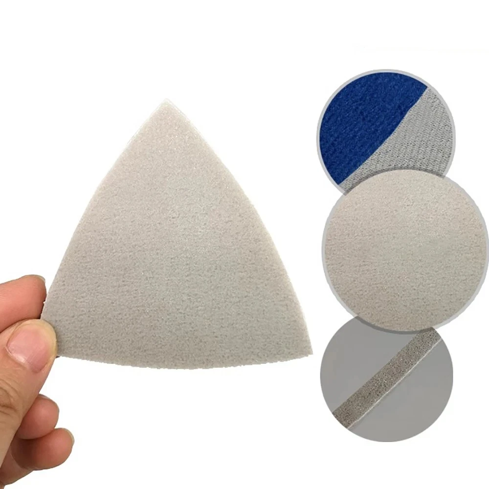 2~50Pcs 80mm Triangle Sponge Sanding Discs Mouse Abrasive Polishing Pads 300#-3000# Grit