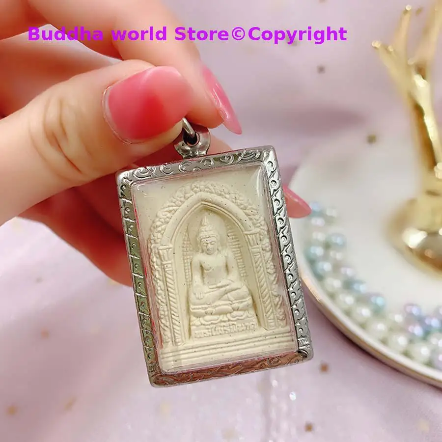 

Southeast Asia Thailand Buddhist bring fortune GOOD LUCK health safe Effective protection Sakyamuni Buddha card Pendant Amulet