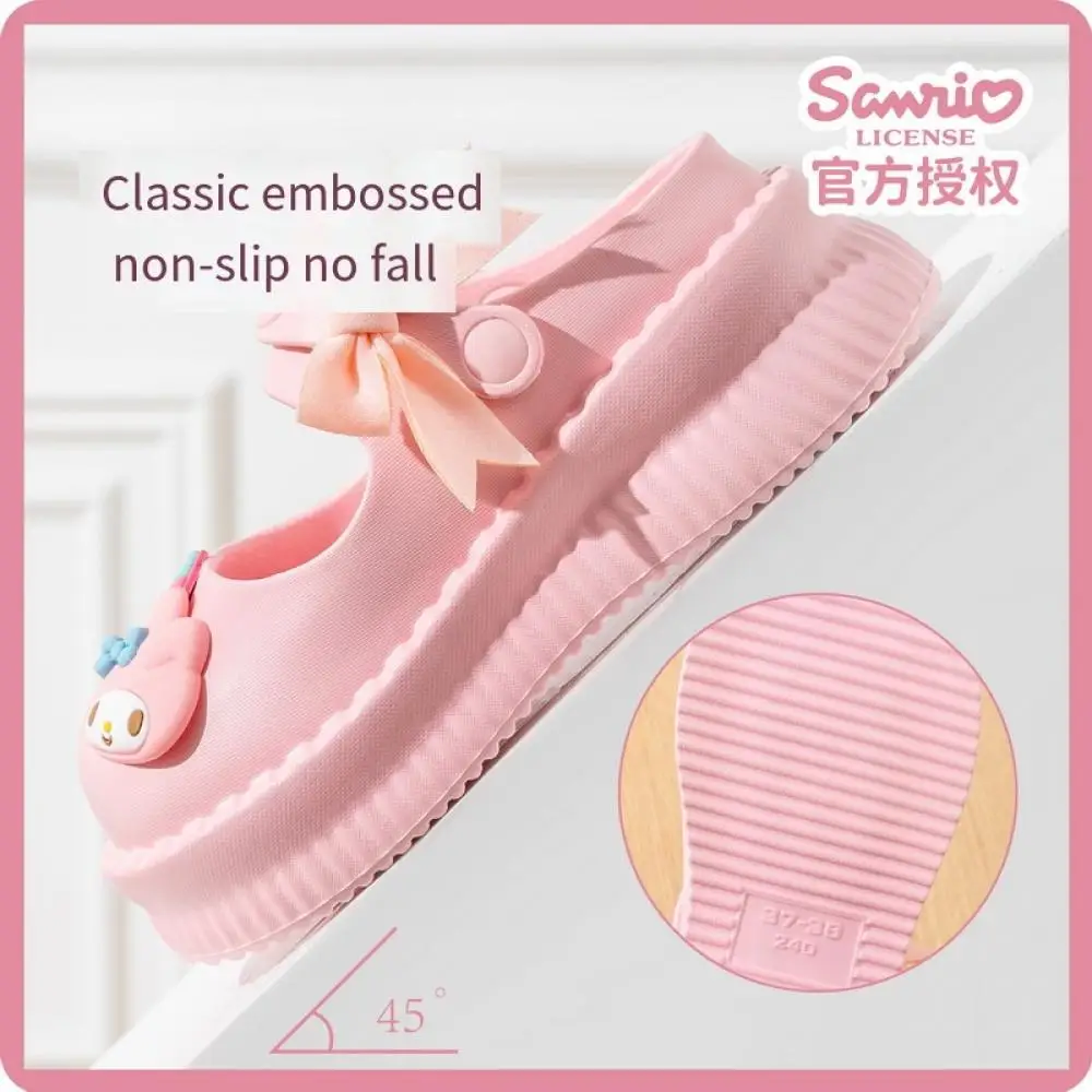 Sanrio My Melody Anime Cartoon Sandals Hello Kitty Kawaii pantofole Kuromi Cinnamoroll Cute Girl antiscivolo scarpe con suola spessa estate