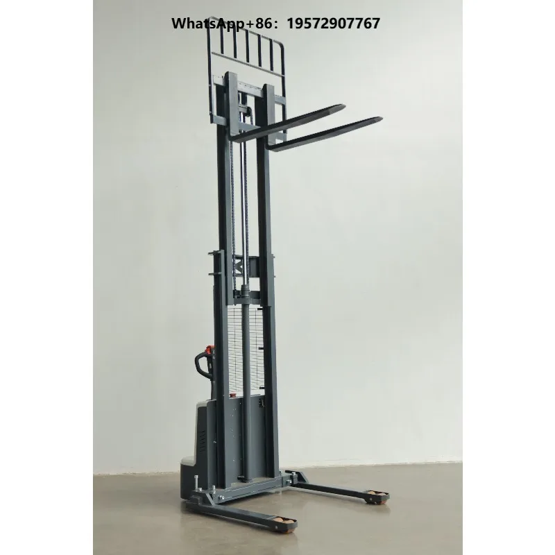2ton Forklift Rider Type Electric Stacker with Platform 3m 3.5m 4m Forklifts Electric Walkie Stacker Heli Stacker