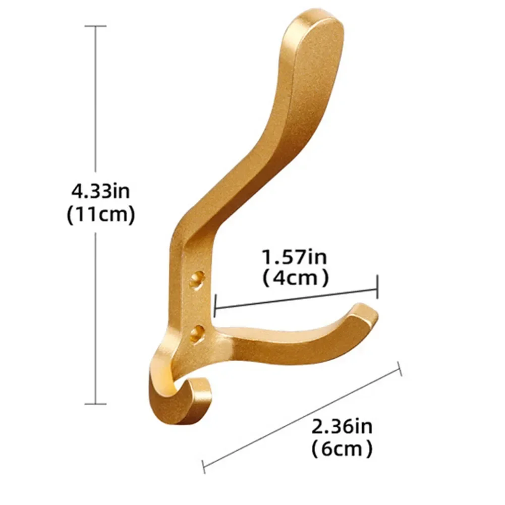 1PC Hanger Hook Wall Mounted Metal Coat Rack Towel Hooks Key Holder Clothes Hat Rack Furniture Hook Home Accessories