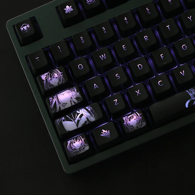 1 Set Honkai Impact 3 Elysia Backlit Keycaps PC Coating For Logitech G610 Razer BlackWidow Huntsman Corsair K70 K95 Key Caps