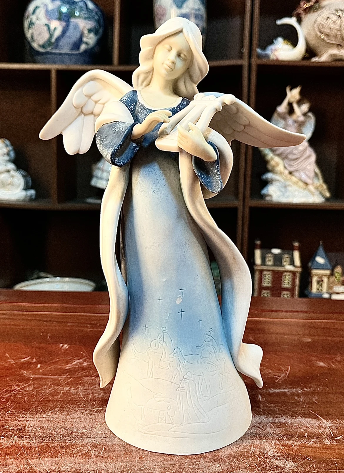 

Owell Ceramic Relief Angel Girl Figurine Porcelain Angel Statue Beautiful Angel Sculpture Home Room Decoration Birthday Gift