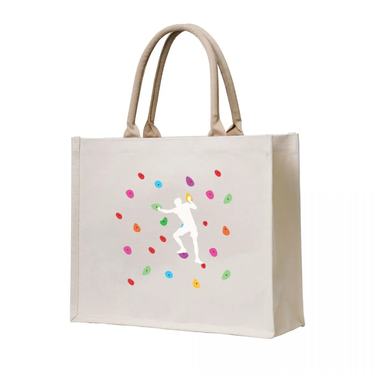 

Bouldering climbers - Colorful climbing wall - Boulderer Tote Bag the tote bag Beach bag Canvas for women Cloth