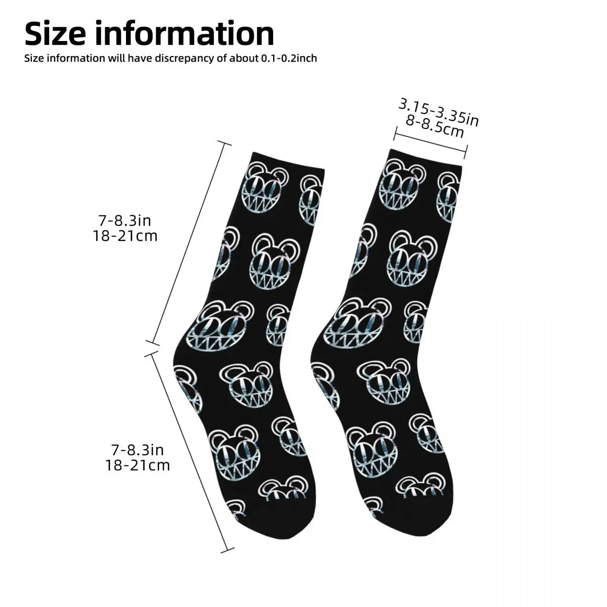 Chaussettes de football non ald pour hommes et femmes, chaussettes Radiohead colorées, chaudes pour l'hiver