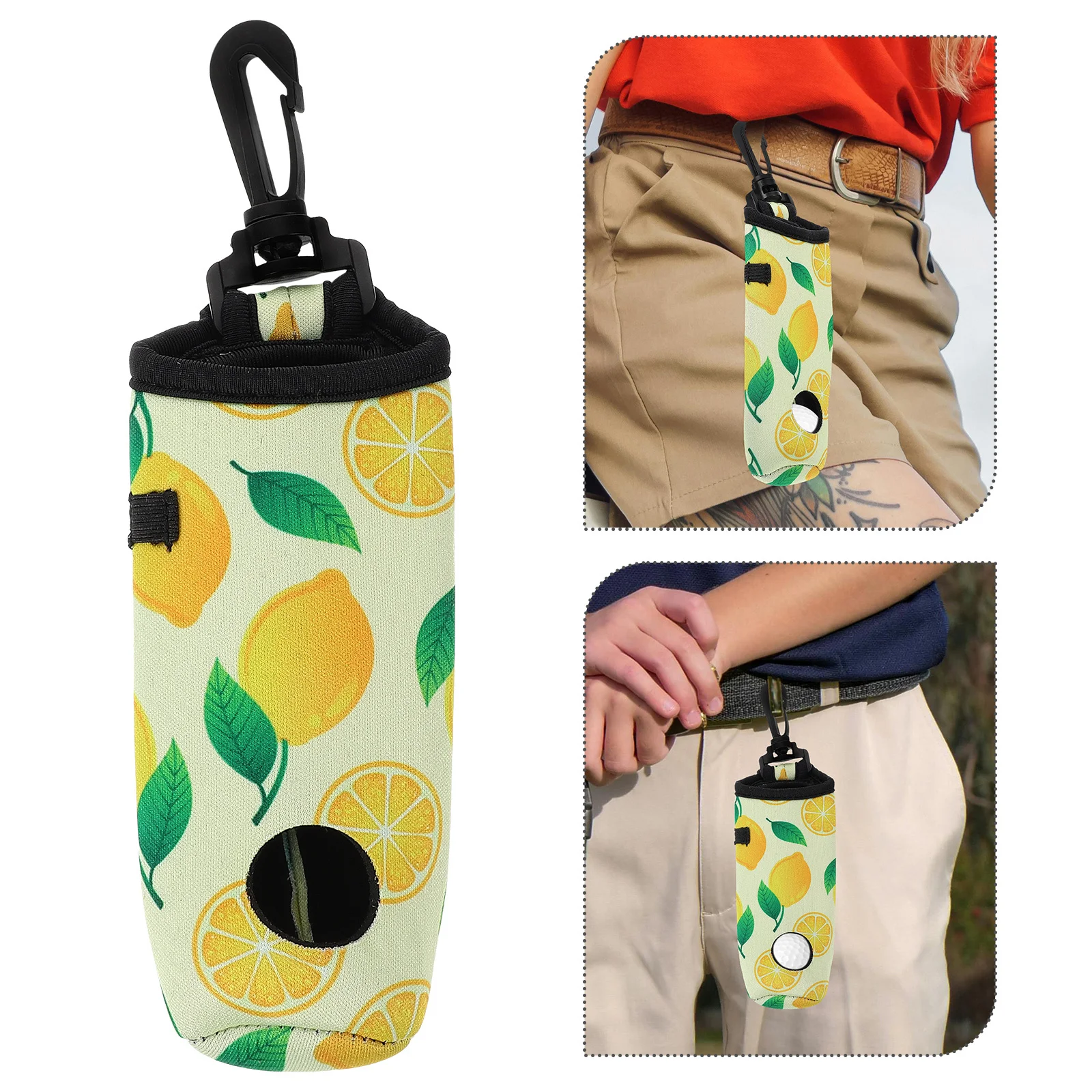 Durable Portable Golf Ball Holder Neoprene Waist Bag Hanging Golfing Ball Storage Pouch Practical Golf Tee Holder