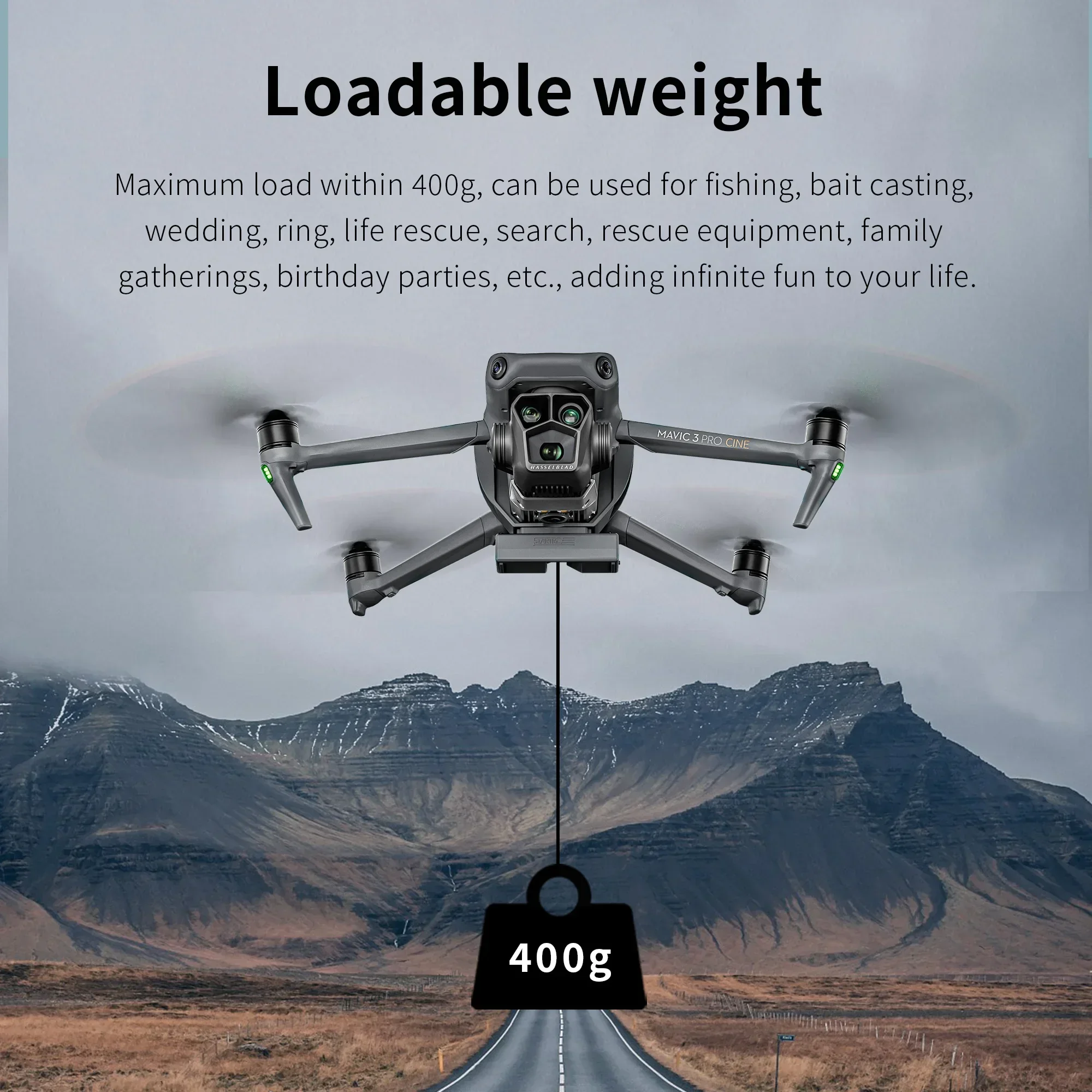 

Airdrop System for DJI Mavic 3 Remote Delivery Advertising Fishing Bait Throwing Wedding Gifts for mavic 3 pro/Mavic 3 Classic