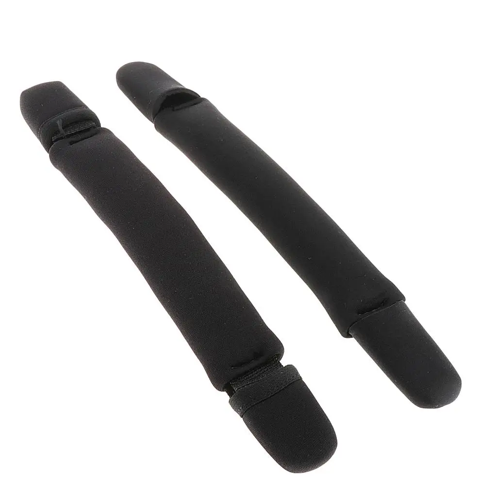 Confezione da 2 manici per Kayak accessori per barche in Neoprene nero per bagagli da valigia