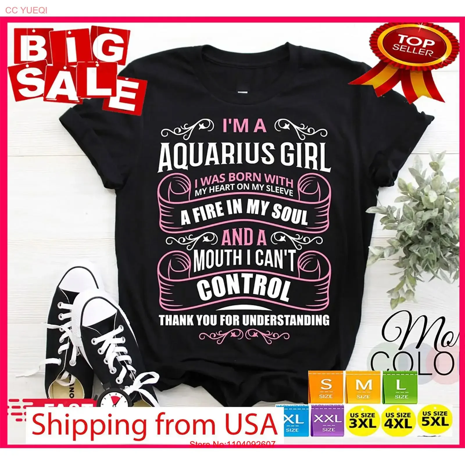 Aquarius Girl Traits Facts Horoscope Zodiac Astrological Sign Funny T Shirt vintage Washed Casual streetwear