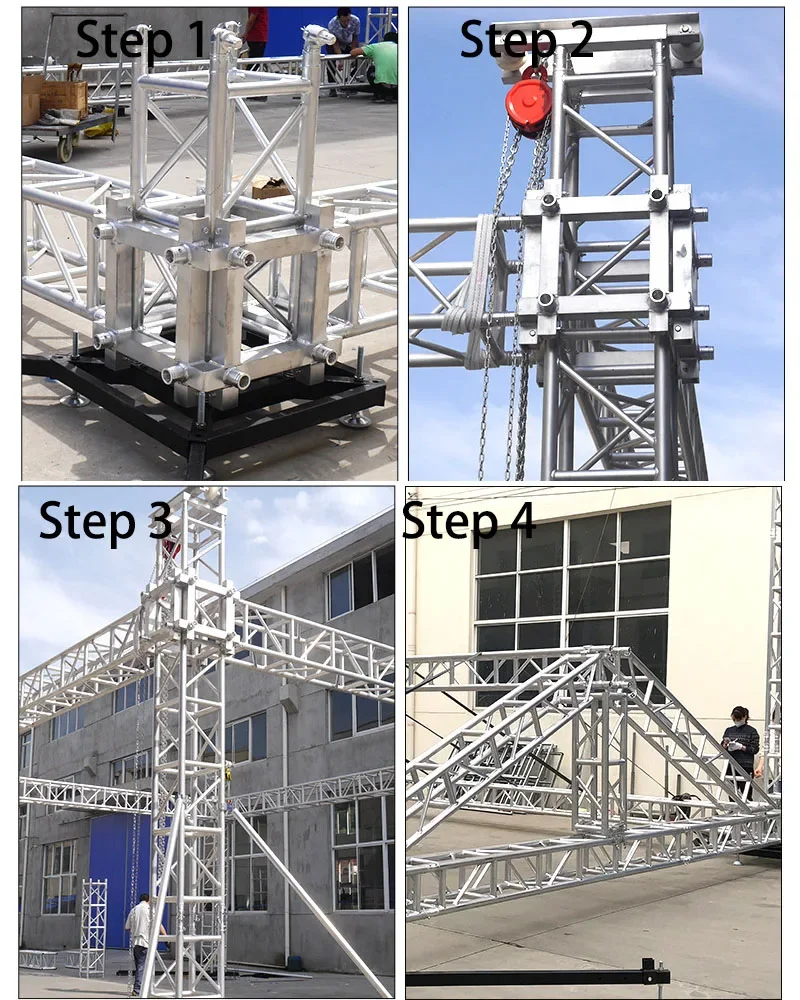 DJ light booth aluminum spigot lighting truss system DJ equipment