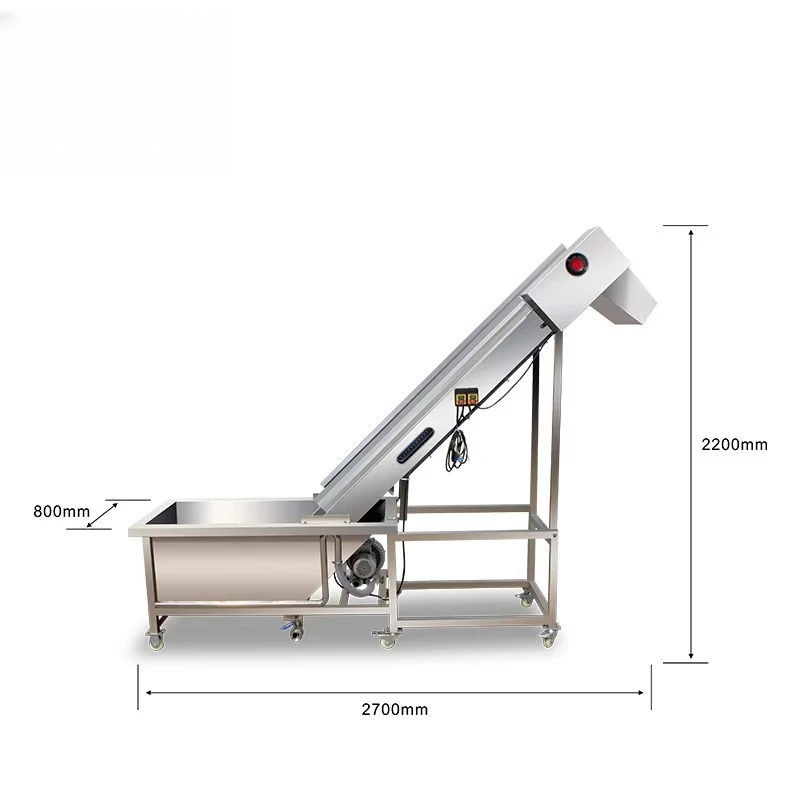 Industrial Vegetable Fruit Citrus Passion Fruit Pre-foaming Elevator Machine Food Processor TS-T30A