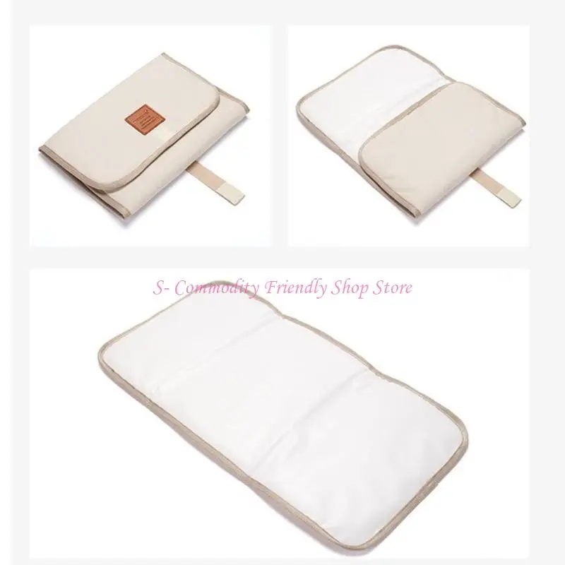 85AE وسادة تغيير حفاضات الأطفال القابلة للطي مقاومة للماء لحديثي الولادة، بساط تغيير حفاضات السفر #2