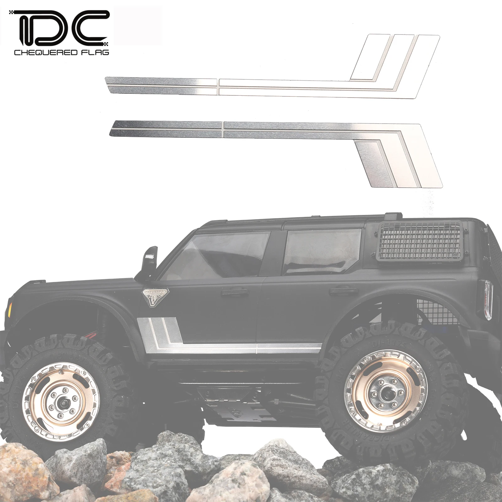 DC Accessories for TRX-4M Bronco KIT 1/18 TRX4M RC Car Vehicle Upgrade Parts Simulation Protect Armor Decor Parts