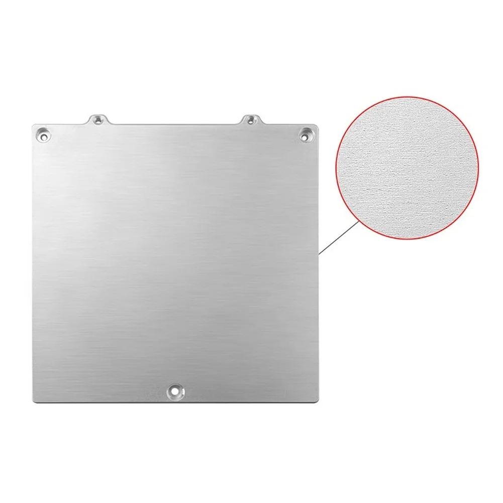 Flat Aluminum Heated Bed Support 120x120mm for Voron V0 V0.1 3D Printers Aluminum Alloy Build Plate with Smooth Edges