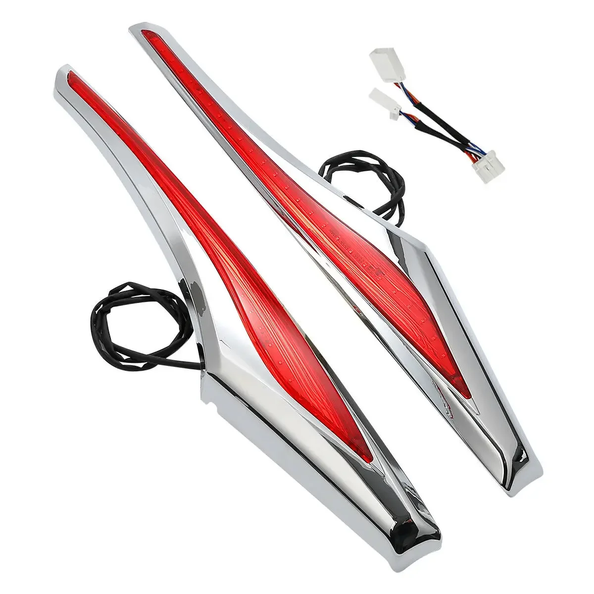 Saddlebag Accent Swoop Red LED Light Fit For Honda Goldwing GL1800 2012-2017 F6B 2013-2017