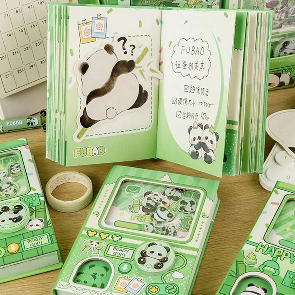 Creative Gashapon Machines Notebook Portable Egg Twisting Machine Capybara Pocket Book Thicken Paper Hardcover